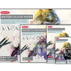 Derwent Smooth Watercolour Paper Pads - 300gsm - 12 Sheets - Little Painter Art | Exploring the Endless Possibilities of Art| Shop All