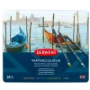 Derwent Watercolour Pencils - Set of 24 - Little Painter Art | Exploring the Endless Possibilities of Art| Brush