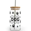 DIYxe Glass Tumbler with Lid & Straw - Dog Mama - Little Painter Art | Exploring the Endless Possibilities of Art| Shop All