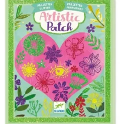 Djeco Artistic Patch Craft Kit - Glitter Petals - Little Painter Art | Exploring the Endless Possibilities of Art| Hot