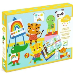 Djeco Collage Kit - The Day - Little Painter Art | Exploring the Endless Possibilities of Art| Hot