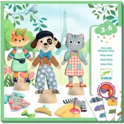 Djeco Collages Kit - Bonjour Paris - Little Painter Art | Exploring the Endless Possibilities of Art| Shop All