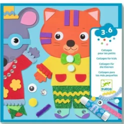 Djeco Collages Kit - Little Sweethearts - Little Painter Art | Exploring the Endless Possibilities of Art| Shop All