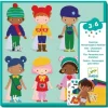 Djeco Collages Kit - Soft Dress-Up - Little Painter Art | Exploring the Endless Possibilities of Art| Hot