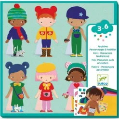 Djeco Collages Kit - Soft Dress-Up - Little Painter Art | Exploring the Endless Possibilities of Art| Hot
