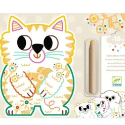Djeco Colouring Reveal Kit - Domestic Animals - Little Painter Art | Exploring the Endless Possibilities of Art| Hot