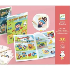 Djeco Comic Transfer Kit - Flying Sofye - Little Painter Art | Exploring the Endless Possibilities of Art| Shop All
