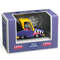 Djeco Crazy Motors Toy Car - Shark'N'Go - Little Painter Art | Exploring the Endless Possibilities of Art| Hot