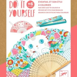 Djeco DIY Koneko Colouring Fan & Case - Little Painter Art | Exploring the Endless Possibilities of Art| Hot