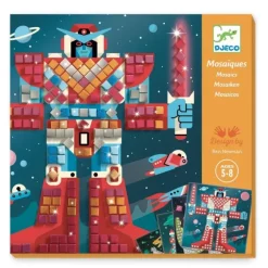 Djeco Mosaic Kit - Space Battle - Little Painter Art | Exploring the Endless Possibilities of Art| Shop All
