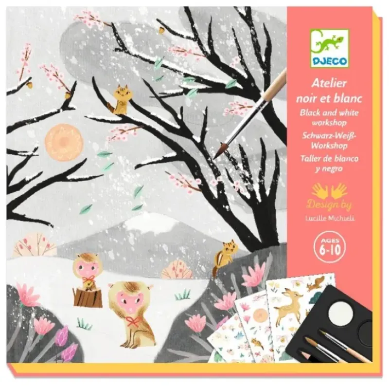 Djeco Painting Collage Art Kit - Last Snowfall - Little Painter Art | Exploring the Endless Possibilities of Art| Hot