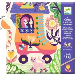 Djeco Scratch Art Kit - Wacky Houses - Little Painter Art | Exploring the Endless Possibilities of Art| Shop All