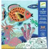 Djeco Shiny Colouring Kit - Under the Sea - Little Painter Art | Exploring the Endless Possibilities of Art| Hot