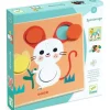 Djeco Spotimage Wooden Colour-Matching Game - Little Painter Art | Exploring the Endless Possibilities of Art| Hot