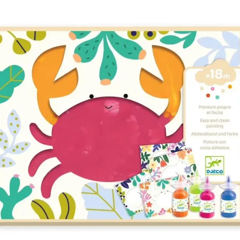 Djeco Squirt & Spread Painting Kit - Ocean - Little Painter Art | Exploring the Endless Possibilities of Art| Hot