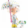 Djeco Tinyly Figurines - Prunelle & Bianca - Little Painter Art | Exploring the Endless Possibilities of Art| Hot