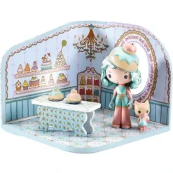 Djeco Tinyly Tinyshop Play Set - Charlie & Nut - Little Painter Art | Exploring the Endless Possibilities of Art| Shop All