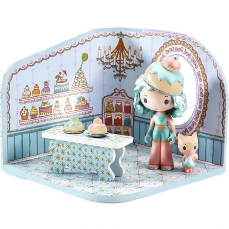 Djeco Tinyly Tinyshop Play Set - Charlie & Nut - Little Painter Art | Exploring the Endless Possibilities of Art| Shop All