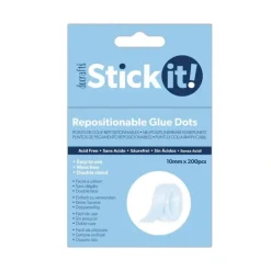 Docrafts Stick It! Repositionable Glue Dots 10mm x 200pcs - Little Painter Art | Exploring the Endless Possibilities of Art| Shop All