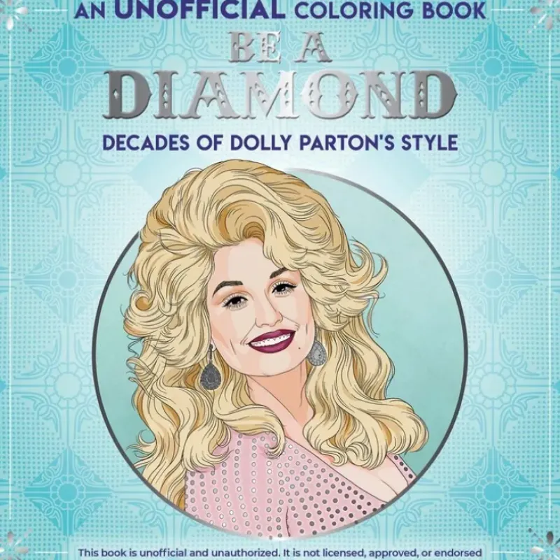 Dover Colouring Book - Be a Diamond: Decades of Dolly Parton's Style - Little Painter Art | Exploring the Endless Possibilities of Art| Hot