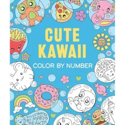 Dover Colouring Book - Cute Kawaii Color by Number - Little Painter Art | Exploring the Endless Possibilities of Art| Hot