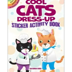 Dover Sticker Activity Book - Cool Cats Dress-Up - Little Painter Art | Exploring the Endless Possibilities of Art| Hot