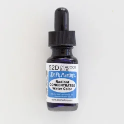 Brush^Dr. Ph. Martins Radiant Concentrated 52D Peacock Blue - Little Painter Art | Exploring the Endless Possibilities of Art