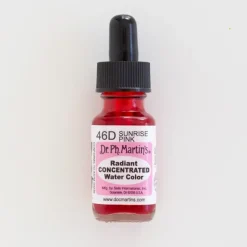 Brush^Dr. Ph. Martins Radiant Concentrated 46D Sunrise Pink - Little Painter Art | Exploring the Endless Possibilities of Art