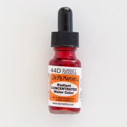 Brush^Dr. Ph. Martins Radiant Concentrated 44D Sunset Orange - Little Painter Art | Exploring the Endless Possibilities of Art
