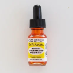 Brush^Dr. Ph. Martins Radiant Concentrated 43D Sunshine Yellow - Little Painter Art | Exploring the Endless Possibilities of Art