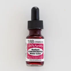 Brush^Dr. Ph. Martins Radiant Concentrated 18B Crimson - Little Painter Art | Exploring the Endless Possibilities of Art