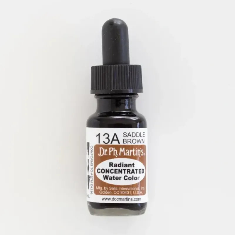 Brush^Dr. Ph. Martins Radiant Concentrated 13A Saddle Brown - Little Painter Art | Exploring the Endless Possibilities of Art