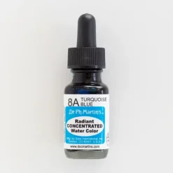 Brush^Dr. Ph. Martins Radiant Concentrated 8A Turquoise Blue - Little Painter Art | Exploring the Endless Possibilities of Art