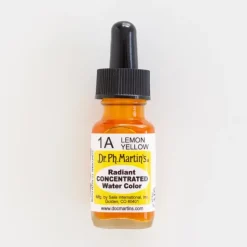 Brush^Dr. Ph. Martins Radiant Concentrated 1A Lemon Yellow - Little Painter Art | Exploring the Endless Possibilities of Art