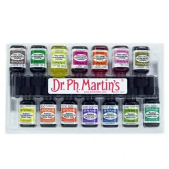 Brush^Dr. Ph. Martin's Radiant Concentrated Watercolour Ink - Set C - Little Painter Art | Exploring the Endless Possibilities of Art