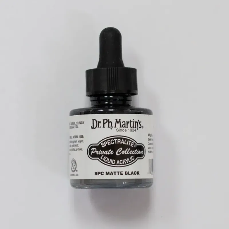 Canvas^Dr. Ph. Martins Spectralite 9PC Matte Black - Little Painter Art | Exploring the Endless Possibilities of Art