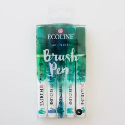 Brush^Ecoline brushpen set Green Blue - Little Painter Art | Exploring the Endless Possibilities of Art