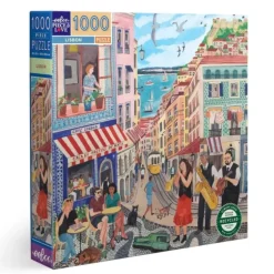 eeBoo 1000pc Puzzle - Lisbon - Little Painter Art | Exploring the Endless Possibilities of Art| Shop All