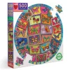 Shop All^eeBoo 500pc Round Puzzle - Vintage Butterflies - Little Painter Art | Exploring the Endless Possibilities of Art