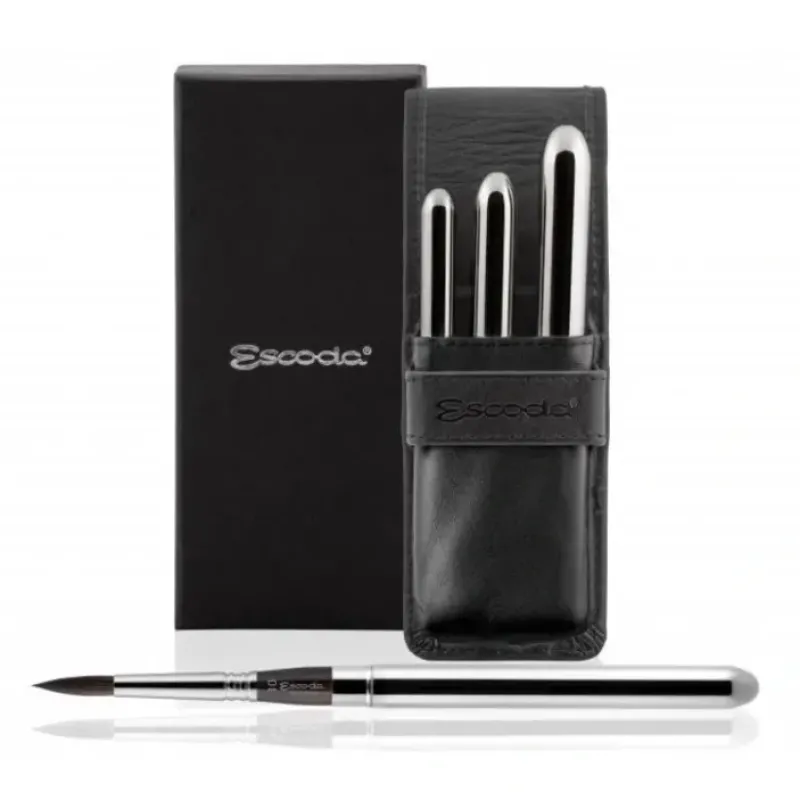 Brush^Escoda Prado Synthetic Rounds Travel Brush 3pk Set - Little Painter Art | Exploring the Endless Possibilities of Art