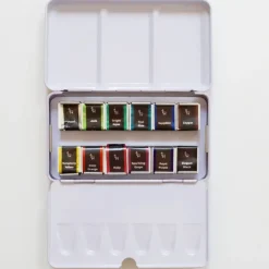 Etchr Pearlescent Watercolours: Versatile 12 Half Pan Set - Little Painter Art | Exploring the Endless Possibilities of Art| Shop All