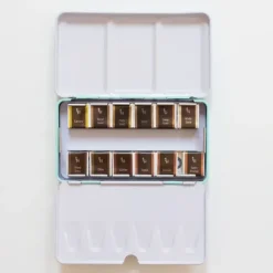 Shop All^Etchr Pearlescent Watercolours: Golden 12 Half Pan Set - Little Painter Art | Exploring the Endless Possibilities of Art