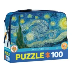 Hot^Eurographics 100pc Lunch Bag Puzzle - Starry Night - Little Painter Art | Exploring the Endless Possibilities of Art