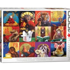 Shop All^Eurographics 1000pc Puzzle - Chinese Calendar - Little Painter Art | Exploring the Endless Possibilities of Art