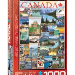 Hot^Eurographics 1000pc Puzzle - Travel Canada Vintage Posters - Little Painter Art | Exploring the Endless Possibilities of Art