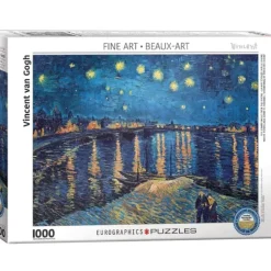 Shop All^Eurographics 1000pc Puzzle - Van Gogh: Starry Night Over Rhone - Little Painter Art | Exploring the Endless Possibilities of Art