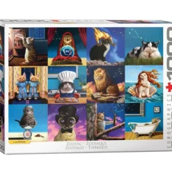 Hot^Eurographics 1000pc Puzzle - Zodiac Cats - Little Painter Art | Exploring the Endless Possibilities of Art