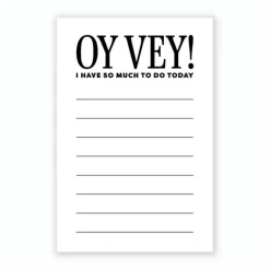 Hot^Everyday Yiddish Notepad - Oy Vey! I have so much to do today - Little Painter Art | Exploring the Endless Possibilities of Art
