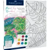 Canvas^Faber Castell Creative Studio Paint By Numbers Watercolour Set - Tropical - Little Painter Art | Exploring the Endless Possibilities of Art