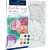 Brush^Faber Castell Creative Studio Paint By Numbers Watercolour Set - Floral - Little Painter Art | Exploring the Endless Possibilities of Art